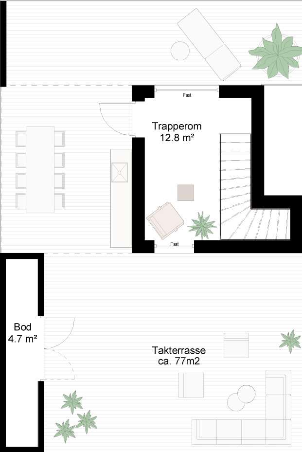 Plan 2 - takterrasse